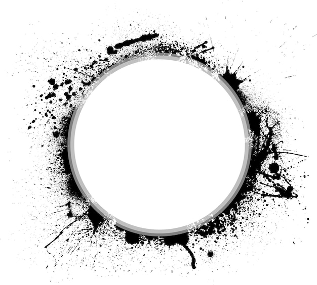 Ink blots circle