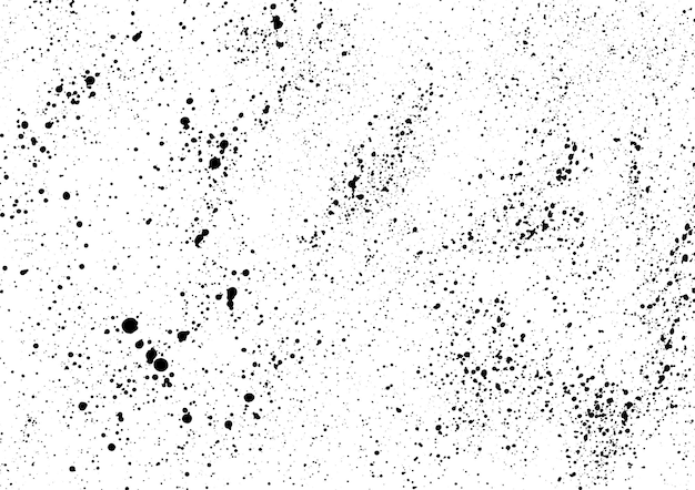 Vettore macchie di inchiostro grunge sfondo urbano texture vettoriale polvere sovrapposizione angoscia grano vernice nera splatter