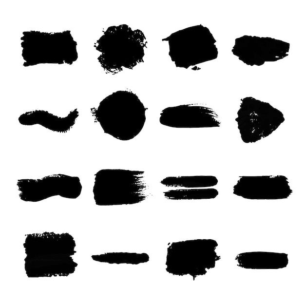 Ink brush stroke collection