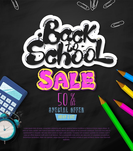 Ink flowing in lettering form back to school sale