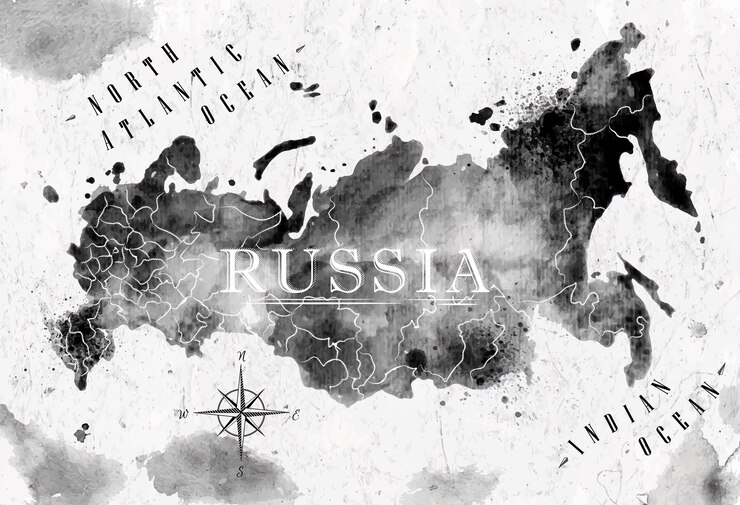 Вектор карточка ink russia