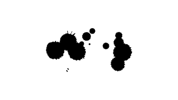 Ink splash collectionSet of black ink blots