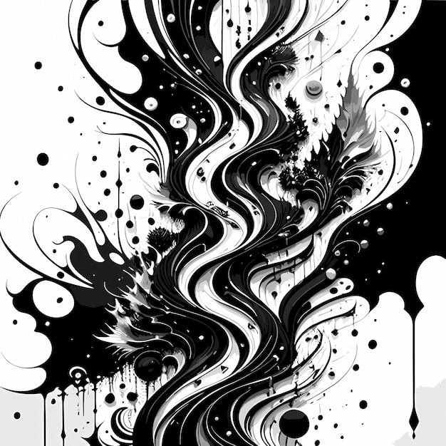 Ink splash liquid graffiti art vector background