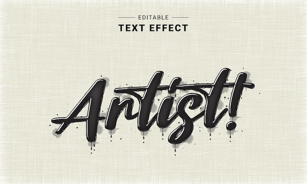 Ink splash watercolor text effect mockup