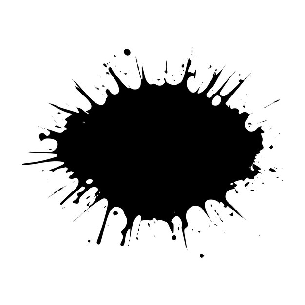 Ink Splatter Abstract Vector Art