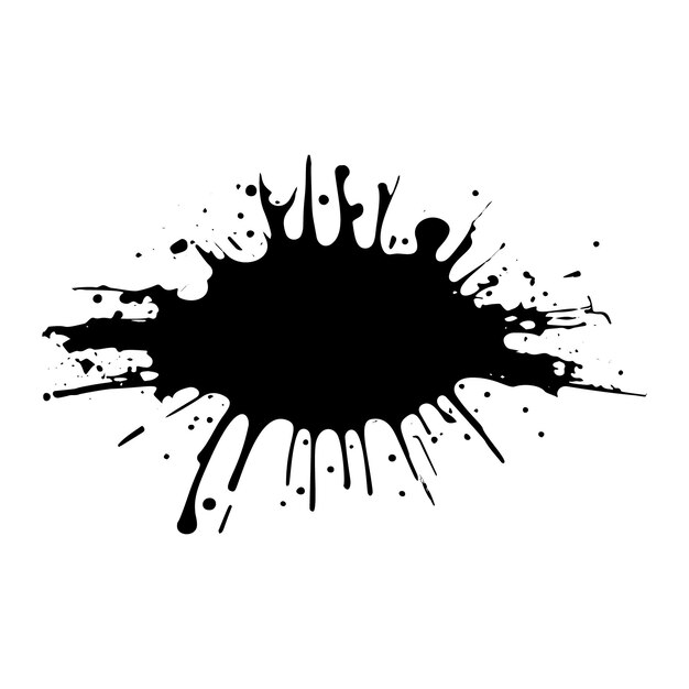 Ink Splatter Abstract Vector Art