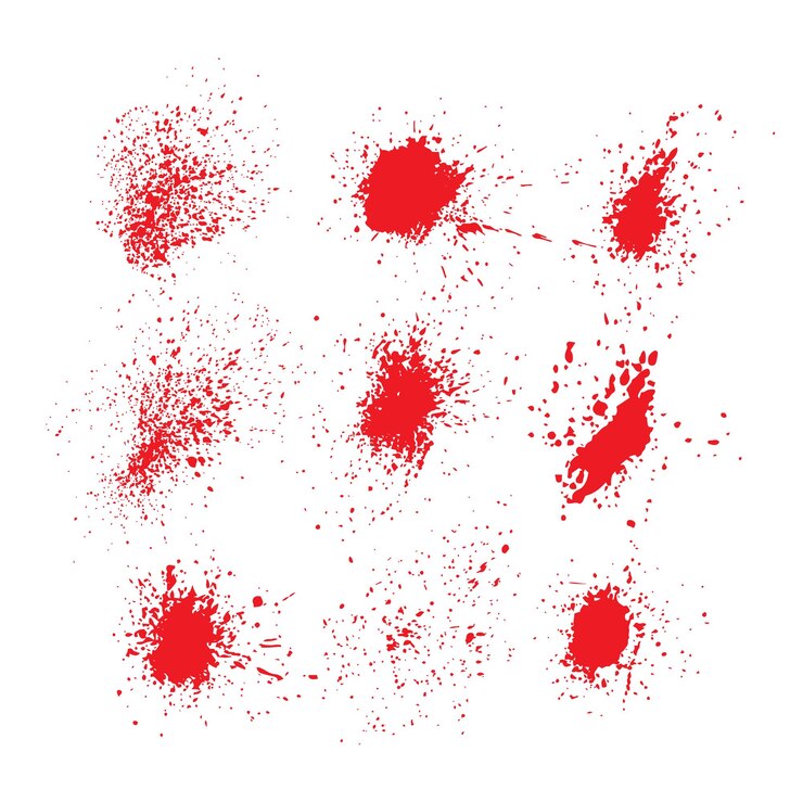 Ink splatter texture Black paint splatters and Grunge design elements