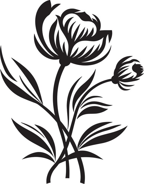 Vector inked floral harmony envisioned xvi elegant floral vector harmonyshadowy floral elegance illuminated