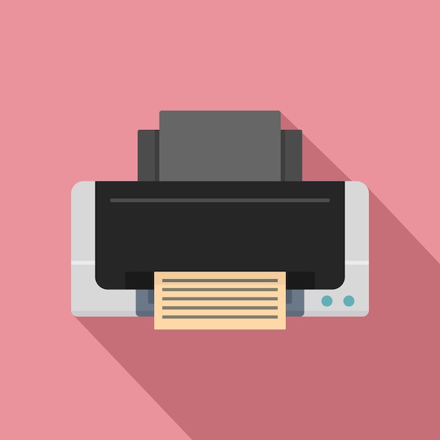 inkjet printer icon flat illustration of inkjet printer vector icon for web design