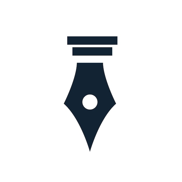 Inkt pen pictogram vector ontwerp