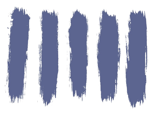 Inkt splatter paarse kleur penseelstreek vorm vaandelframe