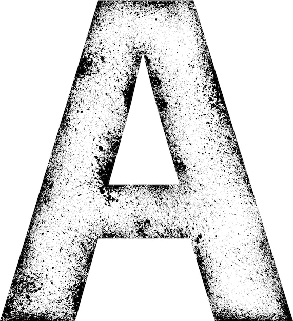 Vector inktvlek letter a