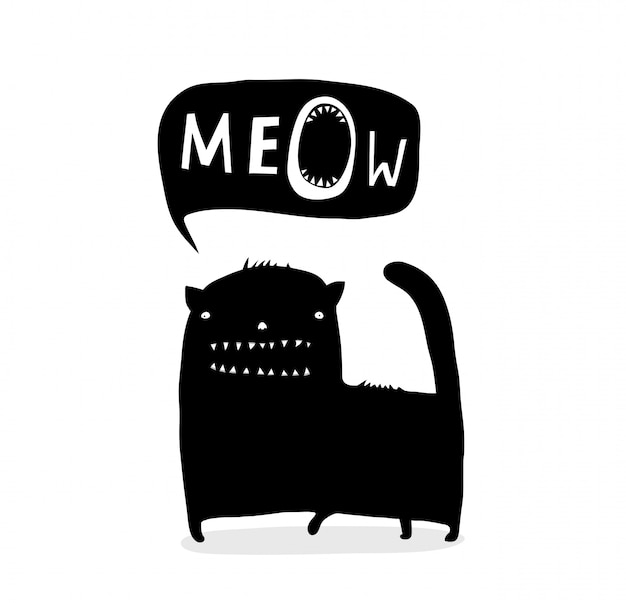 Inky Funny Cat Talk Meow