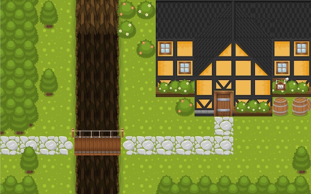 The Inn Top Down Game Tileset