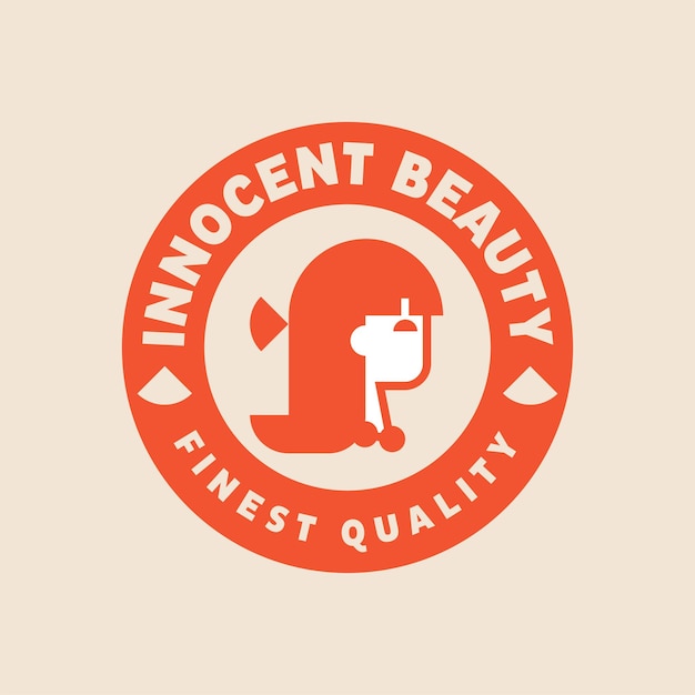 Premium Vector  Innocent beauty girl logo