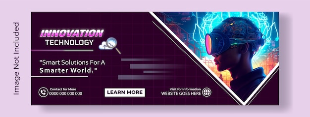 innovation technology advertisement cover design