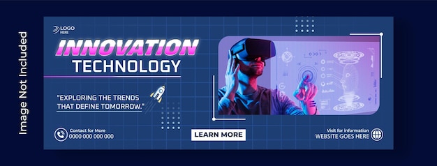 innovation technology advertisement cover design