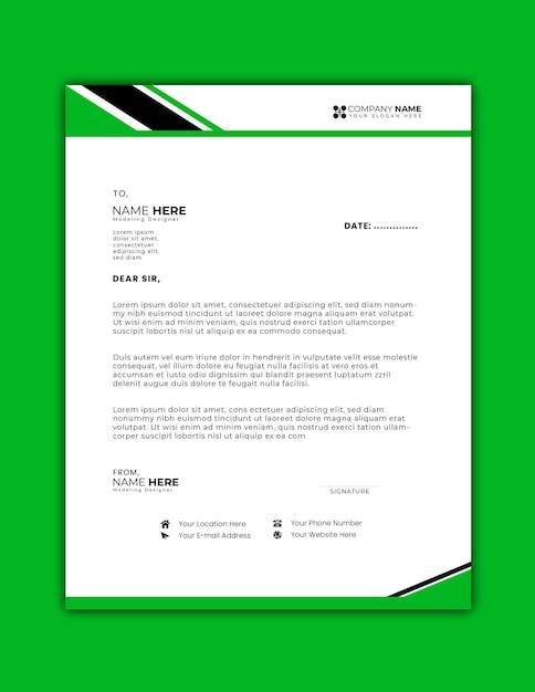 Innovative Corporate Letterhead Template