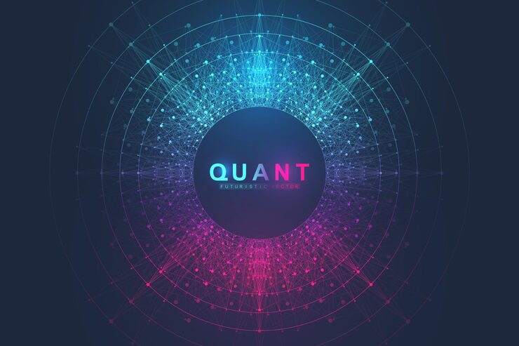 Vector innovative vector illustration for processing big data quantum computer technologies analysis and structuring of information big data machine learning algorithms artificial intelligence