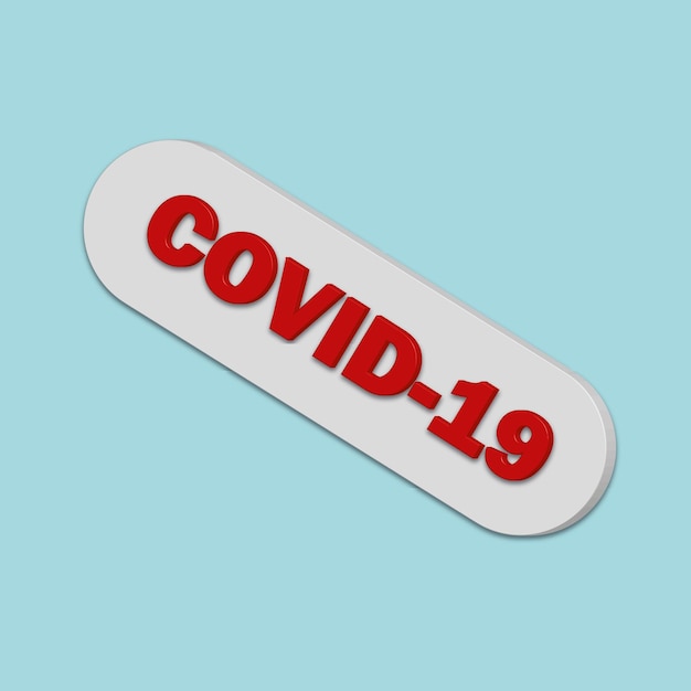 надпись covid19