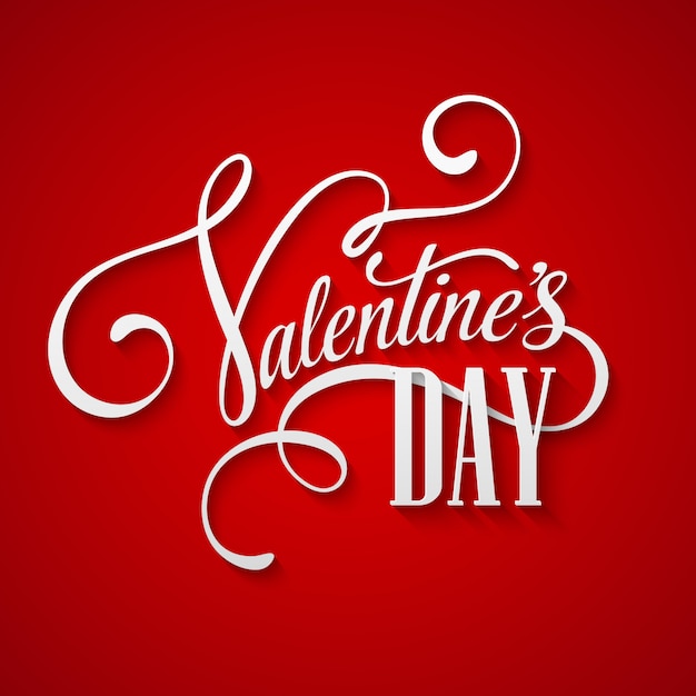 Vector inscription valentine's day vector illustration