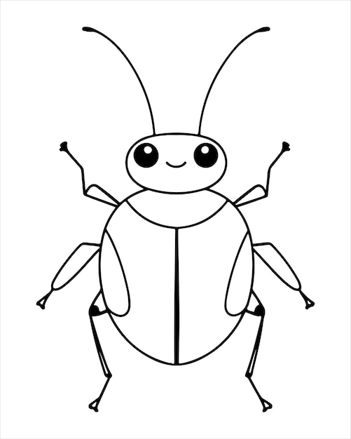 Insect and Bug coloring Page for kids Insect and Bug illustration