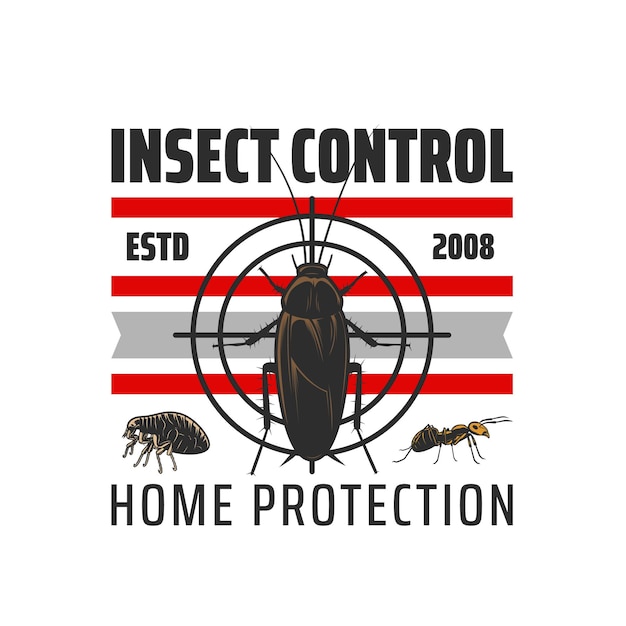 Insect control icon extermination pest control