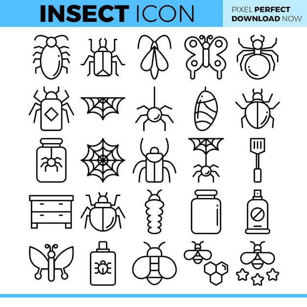 Insect Icon Set