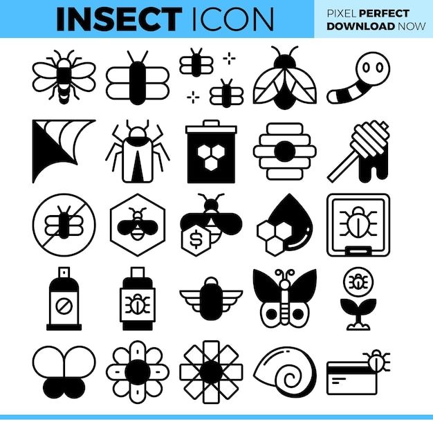 Insect Icon Set