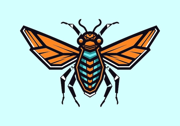 Vector insect illustrations in handdrawn style perfect for captivating logo designs