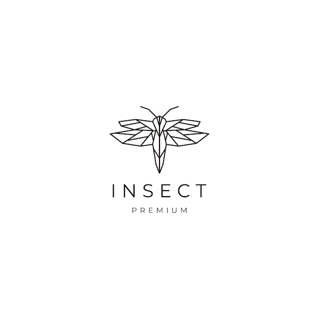 Insect logo vector icon design template