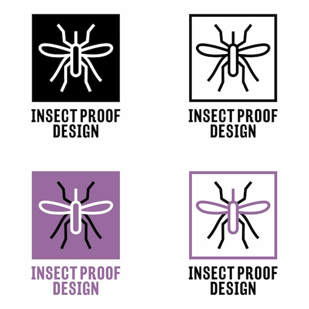 Insect Proof Design vector informatiebord