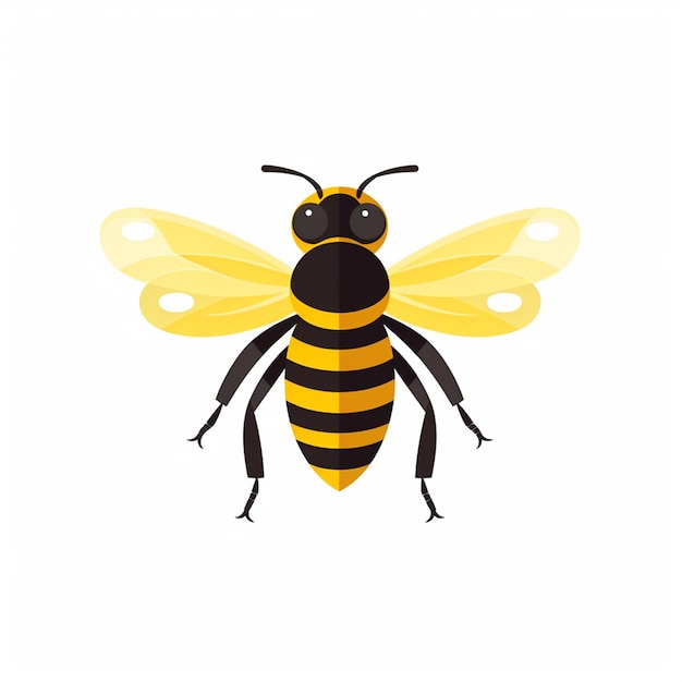 insect vector natuur bij illustratie honing geïsoleerd ontwerp achtergrond wit dier geel