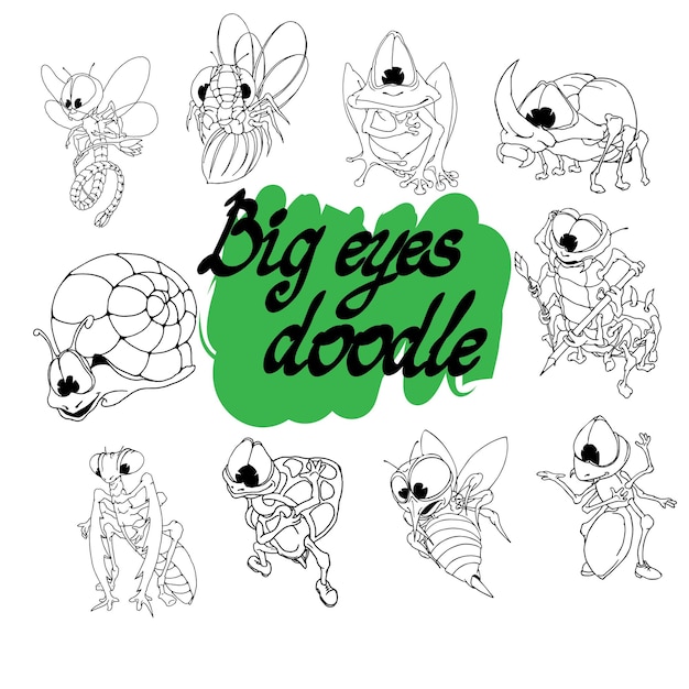 Insecten en dieren met grote ogen