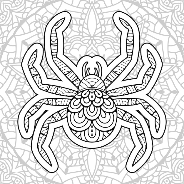 Insectenmandala kleurplaten Stressverlichtende dieren ontwerpen