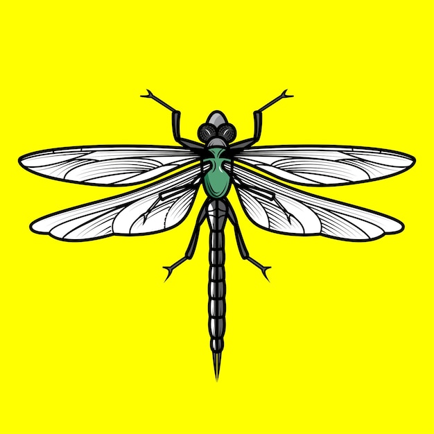 Insectenvector in platte ontwerpstijl