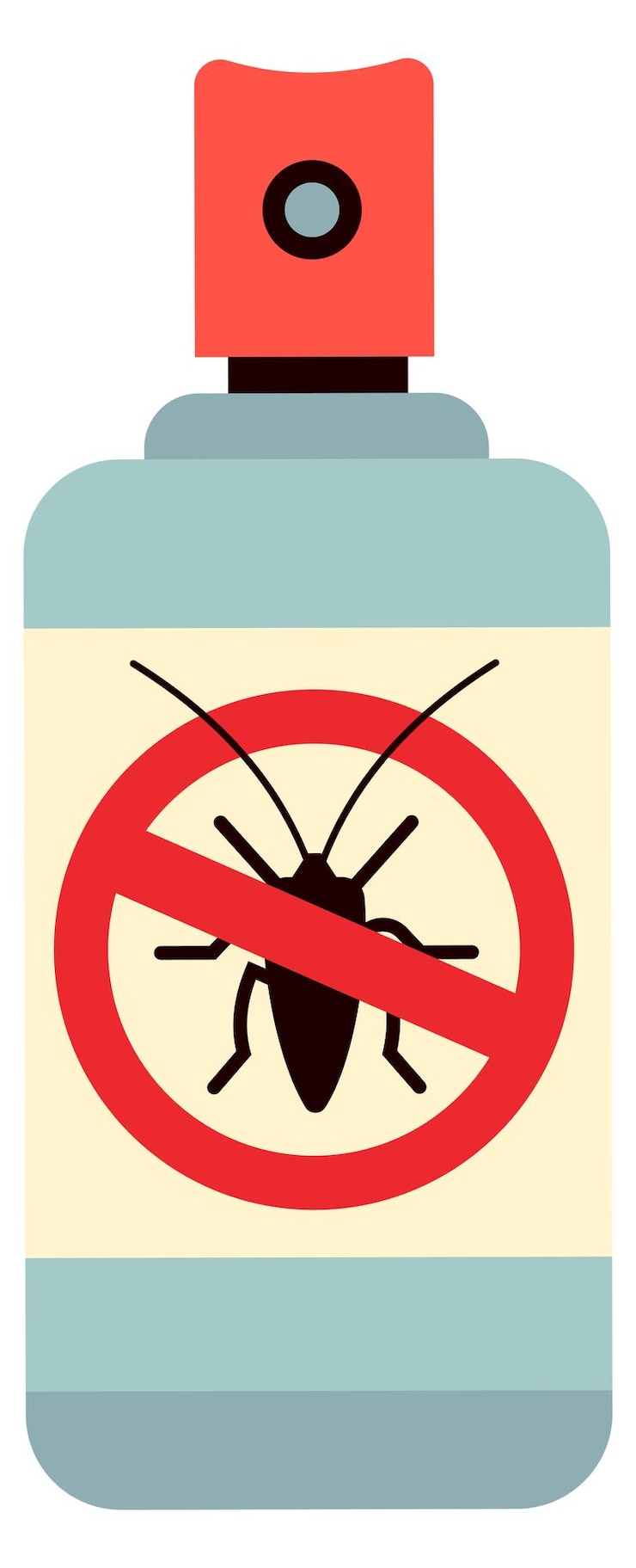 Vector insecticide bottle icon pest removal spray or aerosol