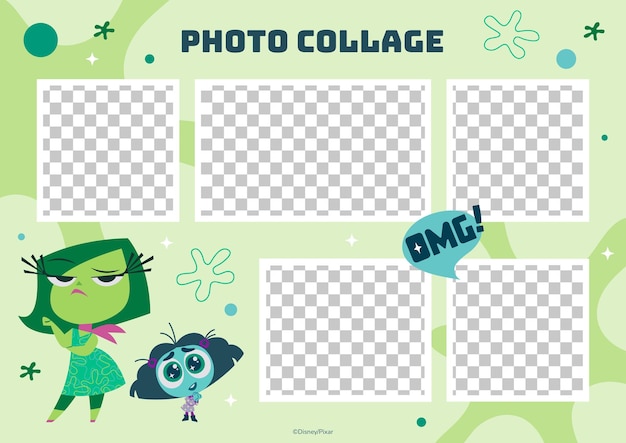 Vector inside out 2 photo collage