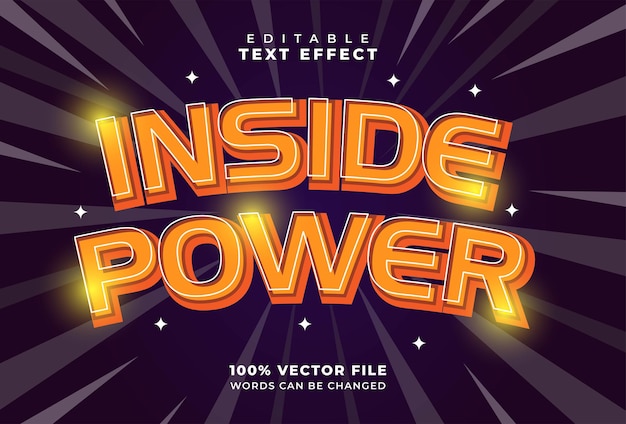 Inside power teksteffect