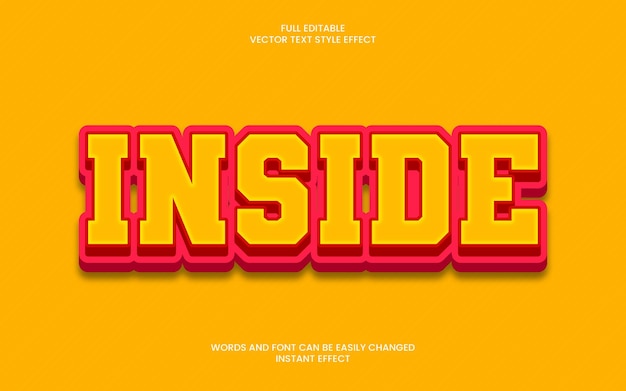 Inside text effect