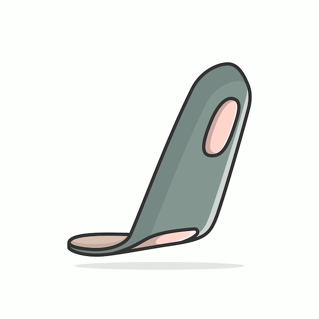 Vector insoles for a comfortable and healthy walk vector orthotic insole icon in the style of a flat lay