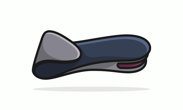 Insoles for a comfortable and healthy walk Vector Orthotic insole icon in the style of a flat lay