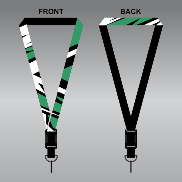 INSPIRASI DESAIN LANYARD UNTUK PERUSAHAAN ANDA DESAIN TALI NAMETAG KEREN EPS.10 FULL VECTOR