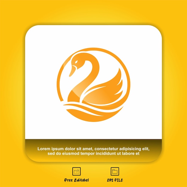 Inspiratie voor een mooi gouden zwaan logo geschikt voor uw bedrijf