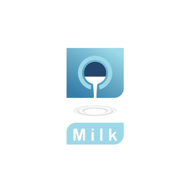 Inspiratie voor het ontwerp van het logo van het melklabel