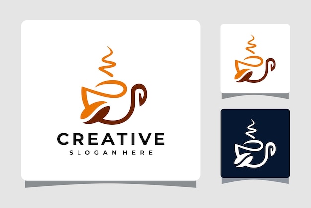 Inspiratie voor hete koffie Logo sjabloonontwerp