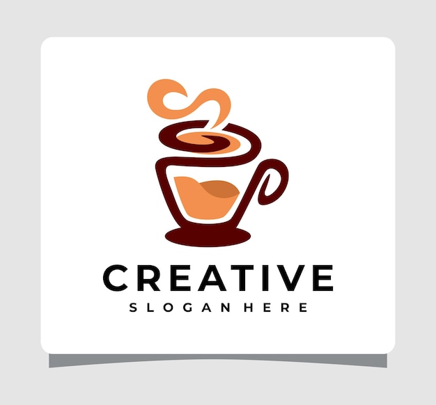 Inspiratie voor hete koffie Logo sjabloonontwerp