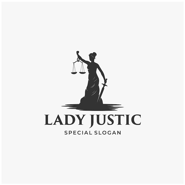 Inspiraties voor het ontwerpen van logo's van Vrouwe Justitia law