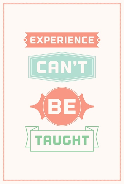 Inspiration typography quote illustration