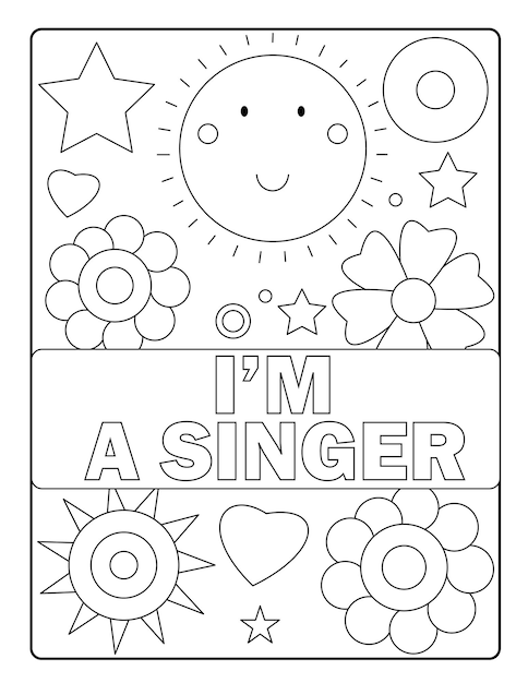 Inspirational coloring pages with motivational speech vol1